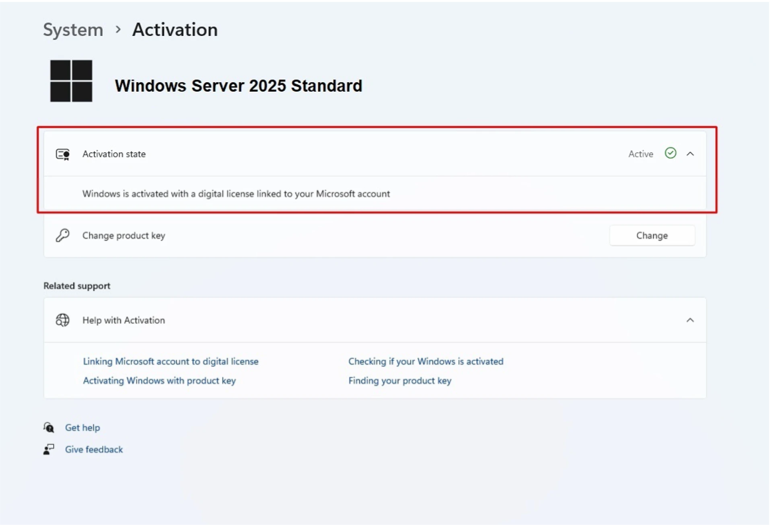 Windows Server 2025 Standard